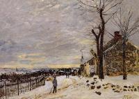 Sisley, Alfred - Snowy Weather at Veneux-Nadon